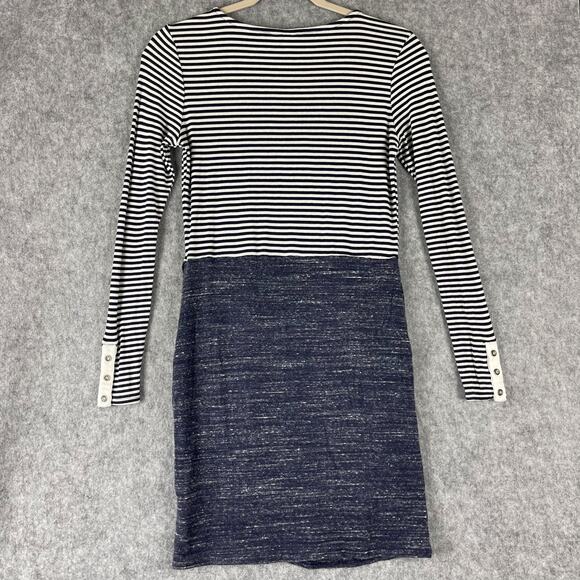 Anthropologie Dolan Shift Dress Womens XS Striped Jersey Stretch Costal Casual - Picture 11 of 16